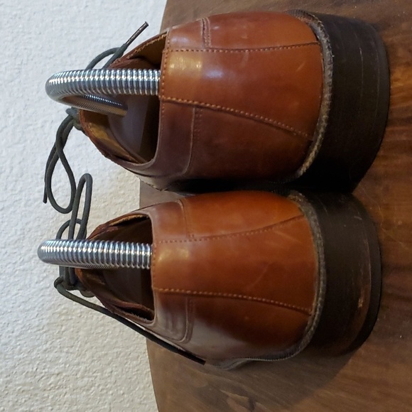 Stacy Adams- Mens Vintage Leather Square Toe Oxfords Business Casual Sz.9 main image 11
